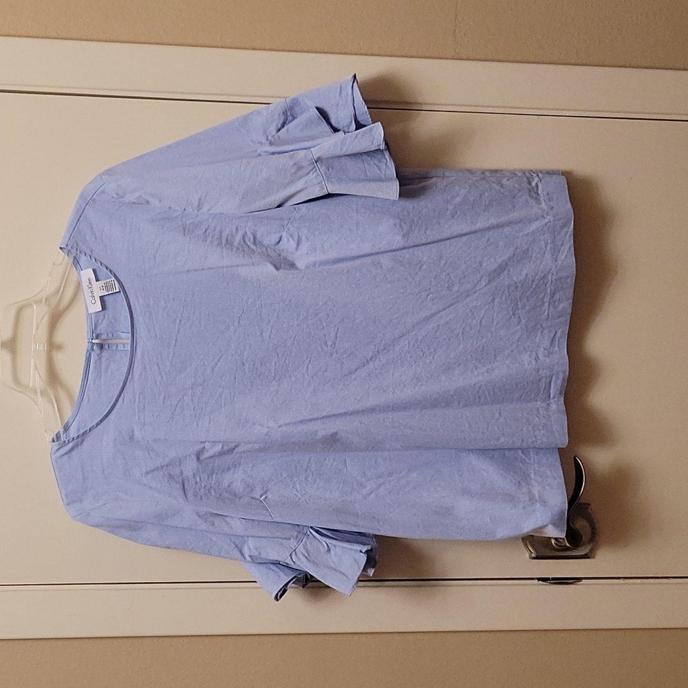 Calvin Klein short bell sleeve shirt